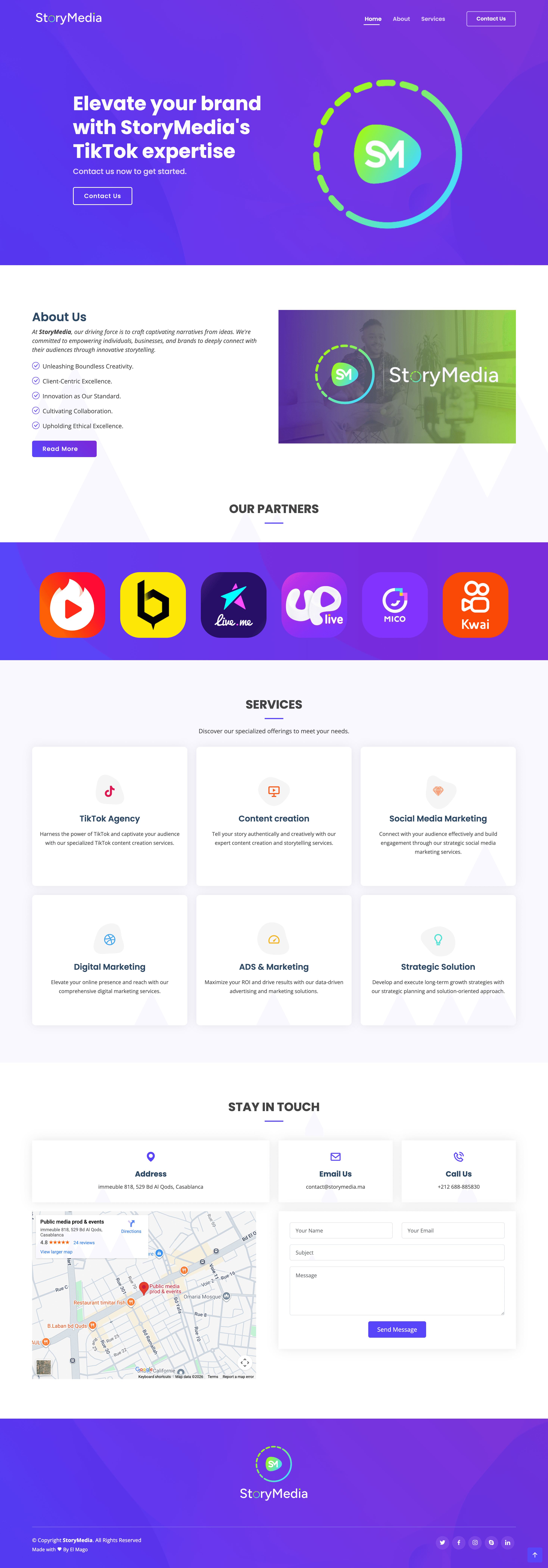 Story Media - Site Vitrine
